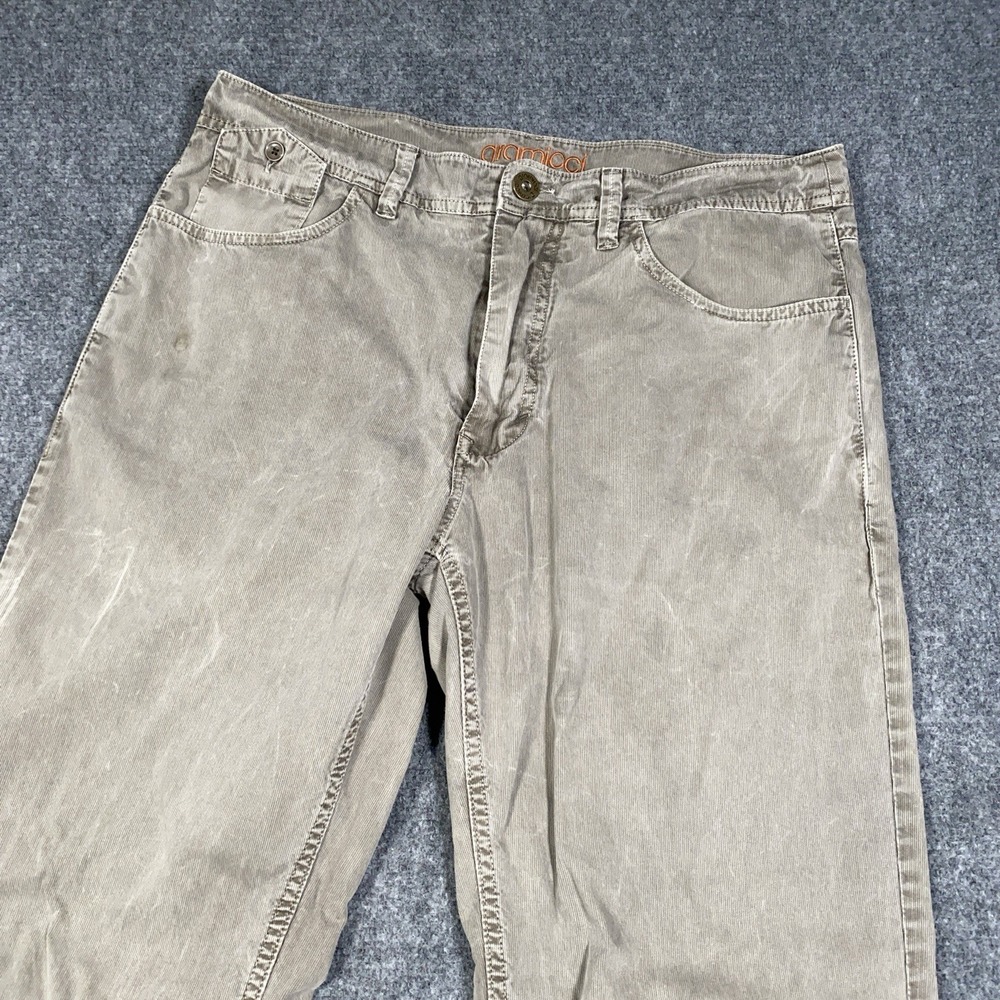 Gramicci Mens 36x32 (ACT 34x29.5) Rock Climbing Pants Olive Tan Micro Ribbed - Picture 2 of 15